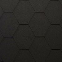 Гибкая битумная черепица Katepal KL, чёрный