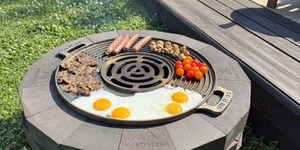 костровая чаша (черный огнеупорный кирпич  Montenegro)