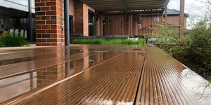 Террасная доска из ДПК Bamberg, Square, African Bubinga6