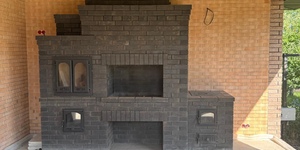 Кирпич черный печной Montenegro SHA 8 Black Argentum 250x124x65 мм 5