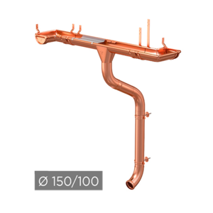Водосточная система AQUASYSTEM 150/100 мм медь