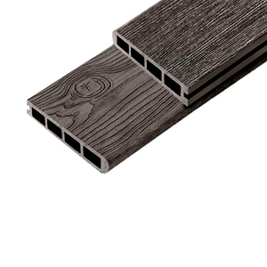 Завершающая доска из ДПК Outdoor, 3D STORM/OCEAN BLACK, черный