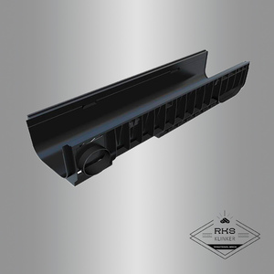 Лоток водоотводный PolyMax Basic пластиковый DN200, H200