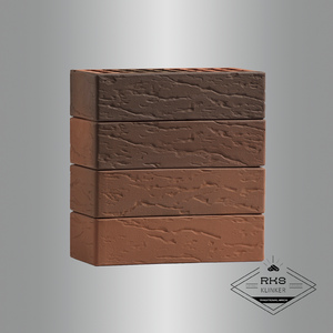 Кирпич облицовочный VOLGABRICK №70 руст, 1 НФ