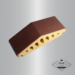 Профильный кирпич для заборов ZG Clinker, К25 310x110x90 мм, Вишнёвый