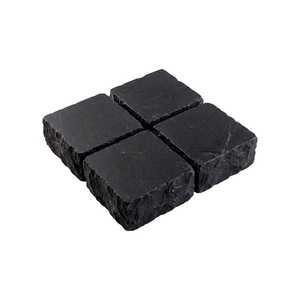 Брусчатка из известняка RKS Slate Belgian Black 100x100x30 мм