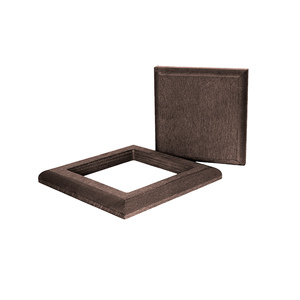 Комплект крышка и юбка для столба из ДПК KOMODO, темно-коричневый