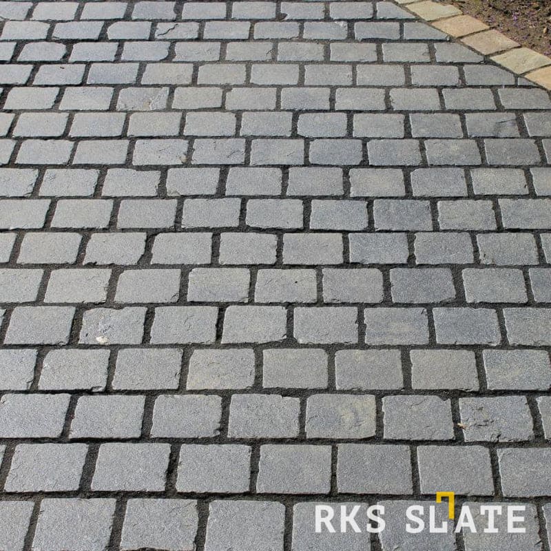 Брусчатка из известняка RKS Slate Belgian Black 100x100x40 мм 5