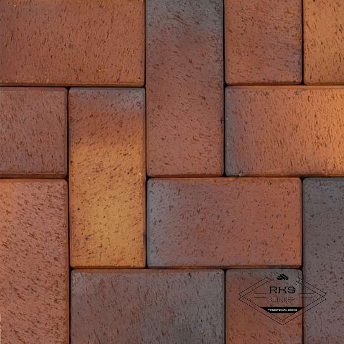 Тротуарный кирпич ABC-Klinkergruppe, Herbstlaub-geflammt, 240х118х52мм в Калуге