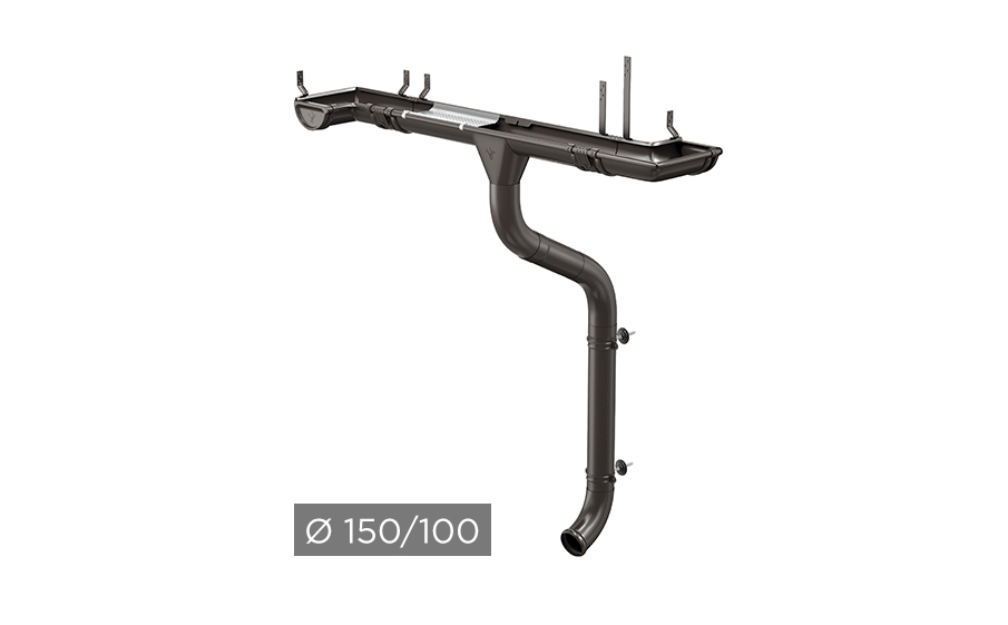 Водосточная система AQUASYSTEM PU 150/100 мм RR 32 в Калуге