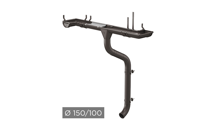 Водосточная система AQUASYSTEM PU MATT 150/100 мм RR 32 в Калуге
