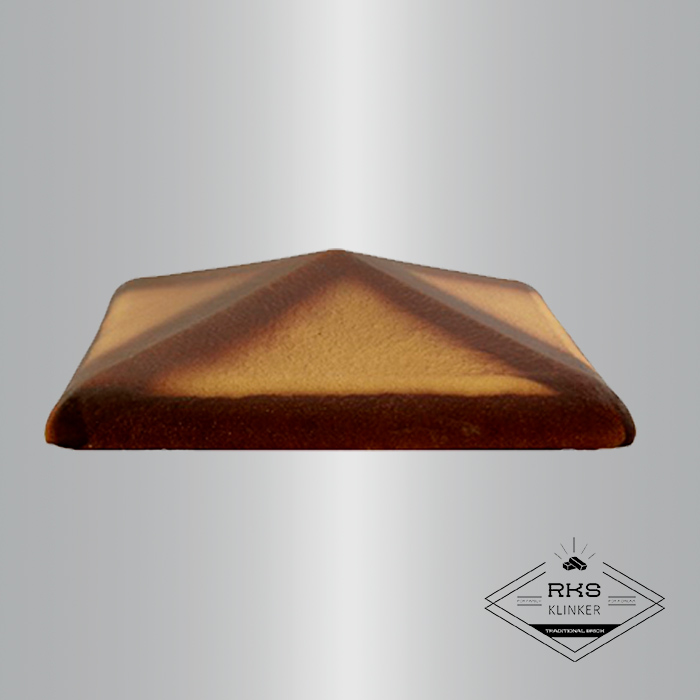 Клинкерный колпак на столб ZG Clinker, С42 425х425 мм, жёлтый тушевой в Калуге