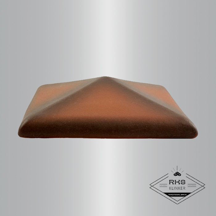 Клинкерный колпак на столб ZG Clinker, С42 425х425 мм, каштановый в Калуге