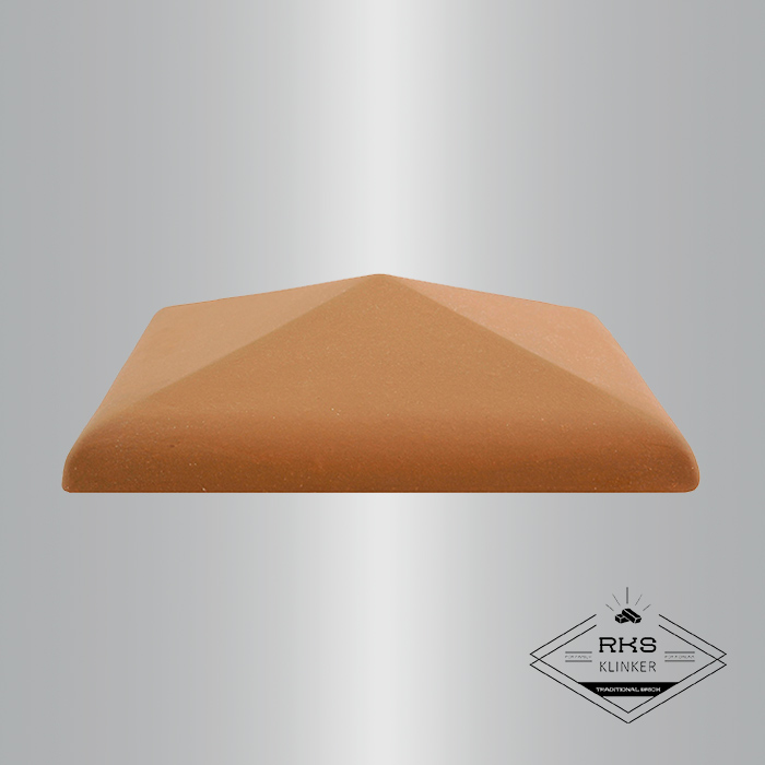 Клинкерный колпак на столб ZG Clinker, С42 425х425 мм, красный в Калуге