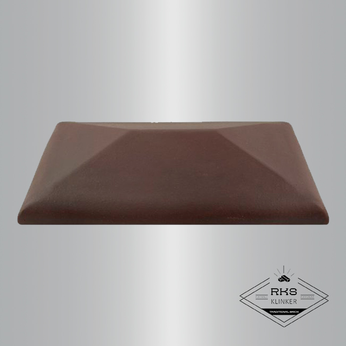Клинкерный колпак на столб ZG Clinker, СР 300х425 мм, вишнёвый в Калуге