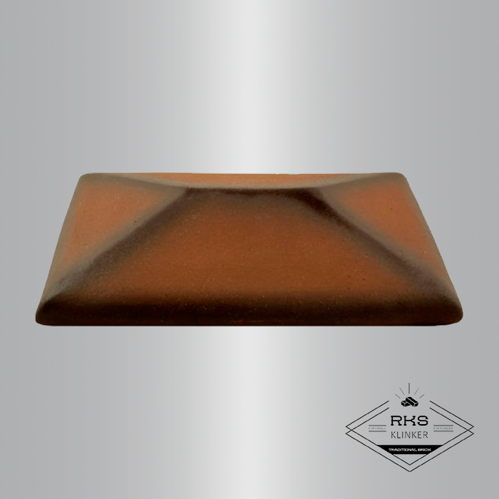 Клинкерный колпак на столб ZG Clinker, СР 300х425 мм, каштановый в Калуге