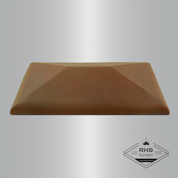 Клинкерный колпак на столб ZG Clinker, СР 300х425 мм, коричневый в Калуге