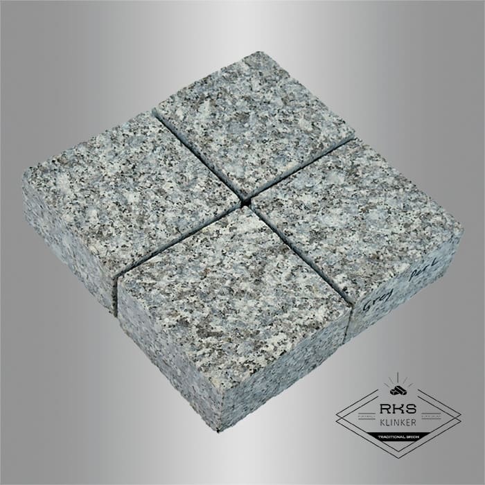 Гранитная брусчатка Grey Pearl, Пиленая, 100x100 мм в Калуге