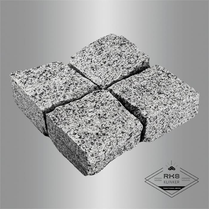 Гранитная брусчатка Камбулатовский, Колотая, 100х100 мм в Калуге