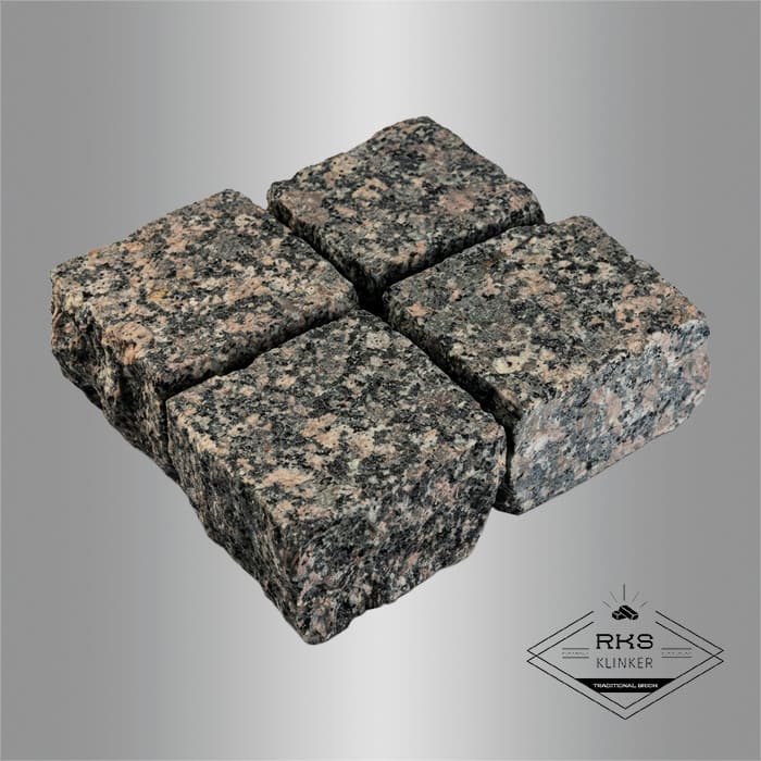 Гранитная брусчатка Малыгинский, Колотая, 100х100 мм в Калуге