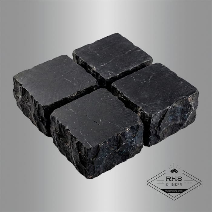 Брусчатка из известняка RKS Slate Belgian Black 100x100x40 мм в Калуге