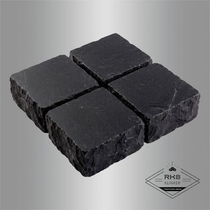 Брусчатка из известняка RKS Slate Belgian Black 100x100x30 мм в Калуге