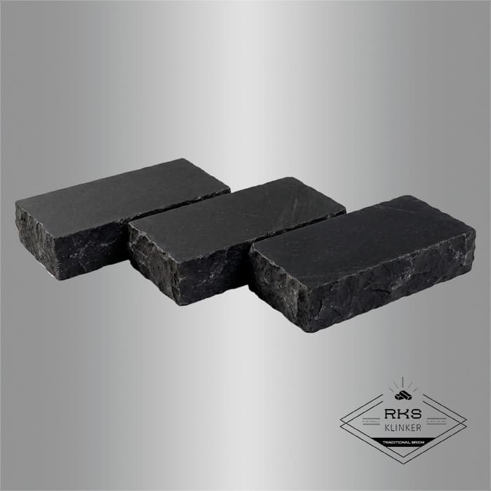 Брусчатка из известняка RKS Slate Belgian Black 200x100x40 мм в Калуге