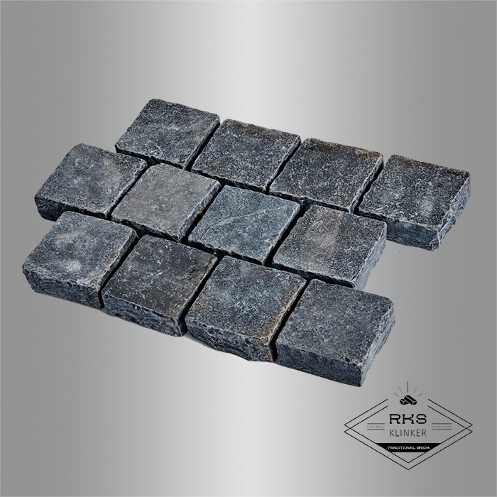 Брусчатка из известняка RKS Slate Belgian Black 100x100x30 мм в Калуге