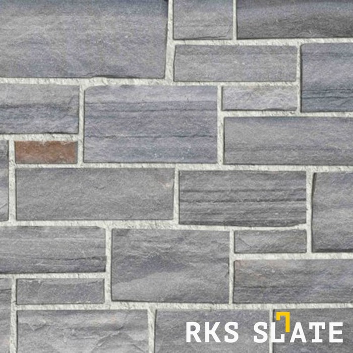 Фасадный облицовочный камень Grey Quartz Strips в Калуге
