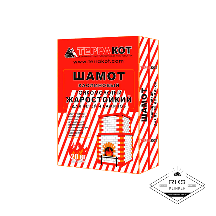 Шамот каолиновый Терракот, 20кг в Калуге