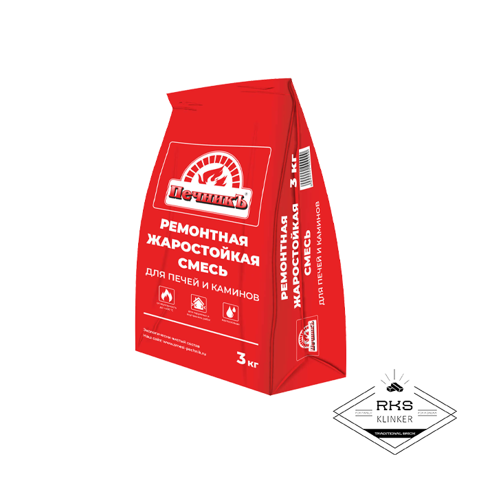 Ремонтная смесь для печей и каминов Печникъ, 3 кг в Калуге