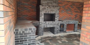 Барбекю комплекс из черного кирпича BRAER PRO 34_03 (4)