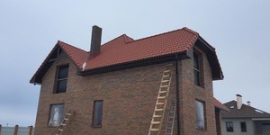 Двухэтажный дом из кирпича керамического Браер кладка, гладкий, 1НФ (2)