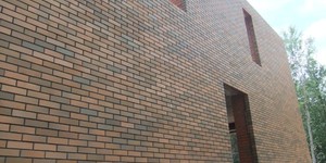Фото кладки фасада из кирпича облицовочного Браер кладка, гладкий, 1НФ (8)