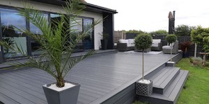 Террасная доска ДПК Turtle Shell Scottish Slatewood Co-Extrusion (терраса, крыльцо, ступени) 58