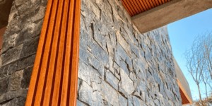 Каменный фасад заказать 3D панели RKS SLATE Кварцит Black Quartz Country