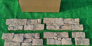 Камень для фасада и забора купить 3D панели Кварцит Sesame Yellow Country (8)