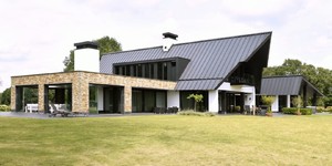 Облицовка фасада натуральным камнем в виде 3D панели RKS SLATE  Кварцит Biege Quartz Country купить с доставкой (12)