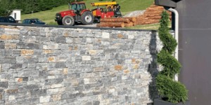 Фасад и цоколь из каменной кладки 3D панели RKS SLATE Кварцит Nordic Blend Country (4)