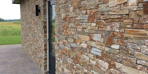 Фасад из натурального камня фото 3D панели RKS SLATE Кварцит Multi Quartz Country (2)