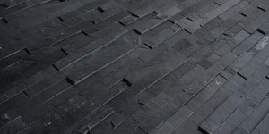 Фасадный черный камень на фото 3D панели RKS SLATE Сланец Black Slate в наличии на складе (12)