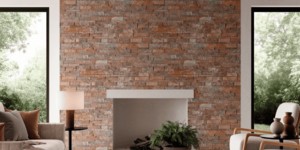 Каменный камин фото 3D панели RKS SLATE Кварцит Cooper Natural купить