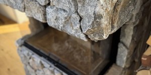 Облицовочный камень RKS SLATE Anatolian Black Marble Loose (фотоотзыв, фасад и камин) (9)
