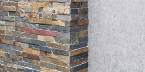 Натуральный камень для стен интерьера купить 3D панели RKS SLATE Cланец Multicolor Classic реальные фото объекта (9)